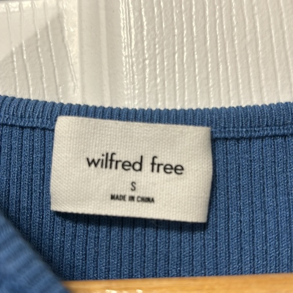 Wilfred free Blue cut-out mini dress - Picture 2 of 2